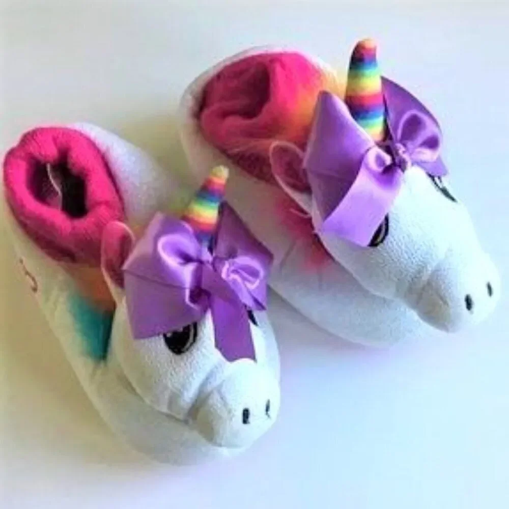 Unicorn Rainbow Slippers JoJo Siwa Girls 11-12